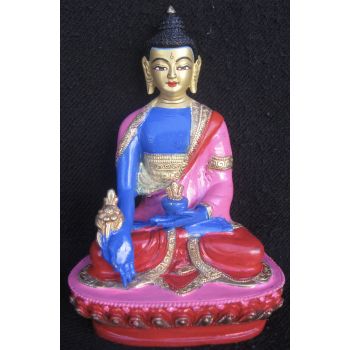 Antique Master Quality Handmade Copper Medicine Buddha Rupa, Nepal