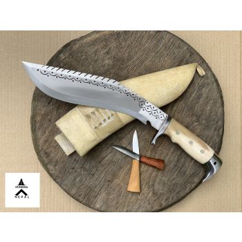 Gurkha Nepal Hand-forged Eagle Dragon Spine Khukuri (Full Tang 10 Inches Blade)
