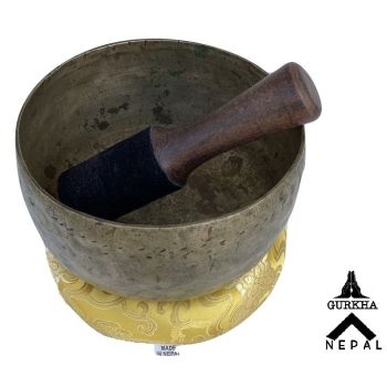 7 Inched Old Collectable Thadobati Singing Bowl For Meditation & Sound Healing in a Cotton Box