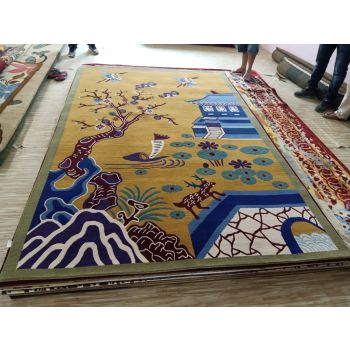 Hand knotted Nepalese tibetan wool rugs