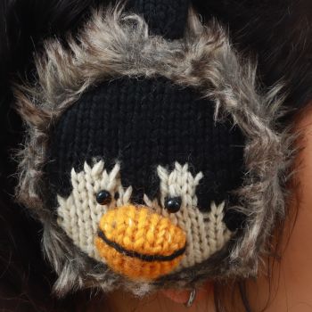 Woolen Penguin Animal Earmuff