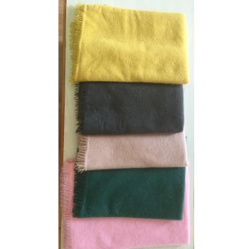 Pure  cashmere  felted  shawl  plain  Hand  Knit in  Nepal 