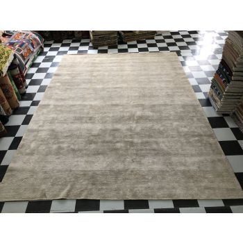 Nepali Handknotted Plain Area Rug (9ftx12ft) **FREE SHIPPING**