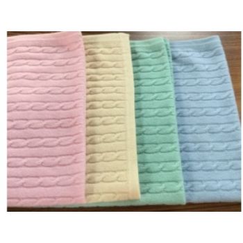 Cable Knitted Cashmere Baby Blankets