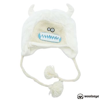 White Monster Beanie