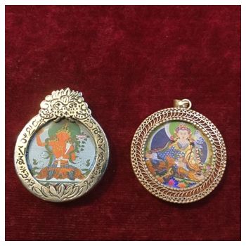 Buddhist Thangka Printed Pendants