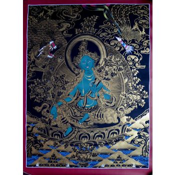 Tibetan Buddhism Goddess Green Tara Thangka Painting 