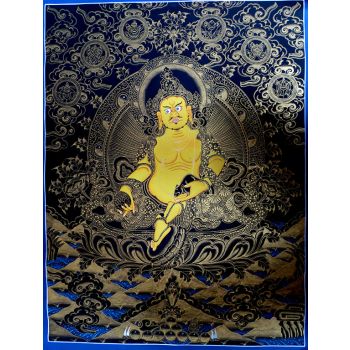 Tibetan Buddhism Wealth God Jambhala Zambala Namtose Kuber Fine Thangka Painting