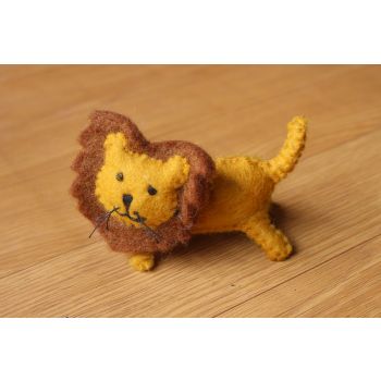 Felt Lion Figure Toy for Children