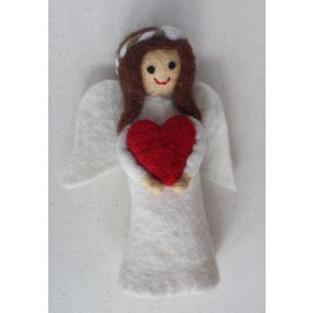 Felt Angel Doll with Heart