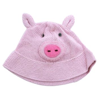 Pink Pig Woolen Beanie