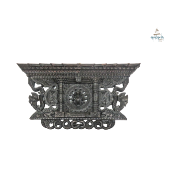 Peacock window with Dragon