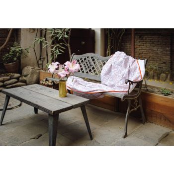 Red Floral Printed Malmal Khasto