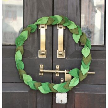 Felt handmade wreath