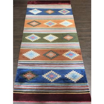 handknotted nepali carpet pure tibetan silk
