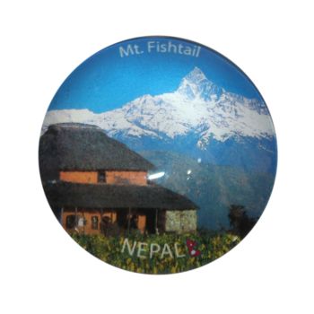Glass fridge magnets