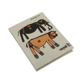 Medium Printed Lokta Notebook