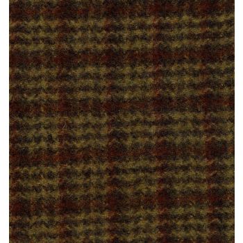 Tweed.OKRA GREEN, M.K CHECK PATTERN