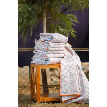 Handmade Multi-Colour Pattern Design Malmal Khasto