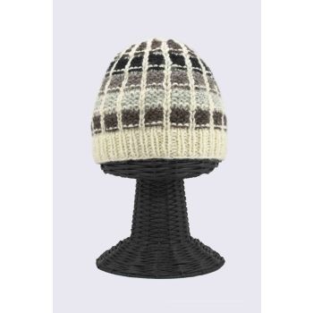 100% Pure Woolen Soft & Warm Multi-Colored Beanie Hat
