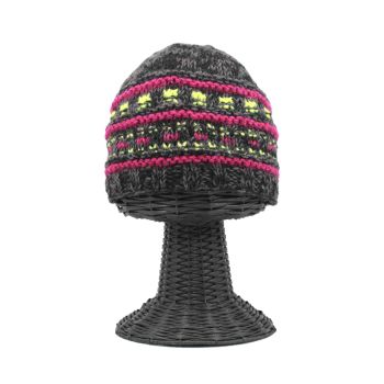 100% Pure Woolen Soft & Warm Multi-Colored Beanie Hat