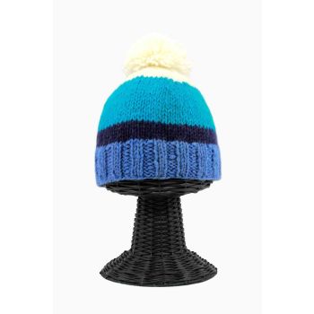 100% Pure Woolen Soft & Warm Blue Beanie Hat