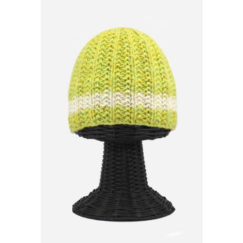 100% Pure Woolen Soft & Warm Green Beanie Hat