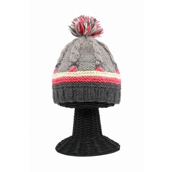 100% Pure Woolen Soft & Warm Multi-Colored Beanie Hat