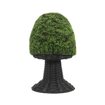 100% Pure Woolen Soft & Warm Green Beanie Hat