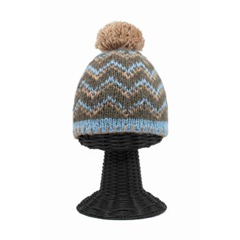 100% Pure Woolen Soft & Warm Multi-Colored Patterned Beanie Hat