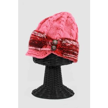 100% Woolen Outside and Polyester Inside Stretchable Soft & Warm Women's Beanie Hat