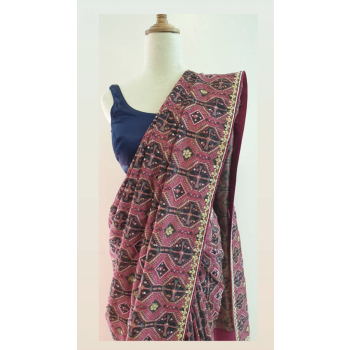 Pink Printed Design Saari