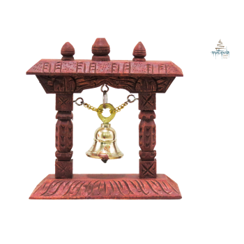 Wooden Frame Brass Bell