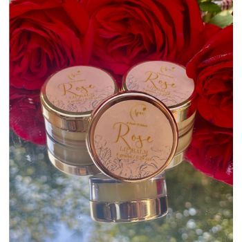 Avani 100% Natural Extra Hydrating Rose Lip Balm For Soft And Nourished Lips Infused With Jojoba Oil , Almond Oil - 8 Grams