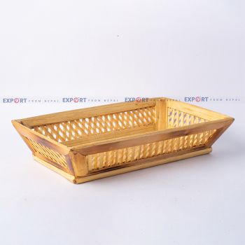 Handmade Bamboo Tray Basket