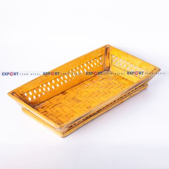 Handmade Bamboo Tray Basket