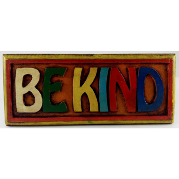 New Wooden Be Kind Wall Hanging - Painted