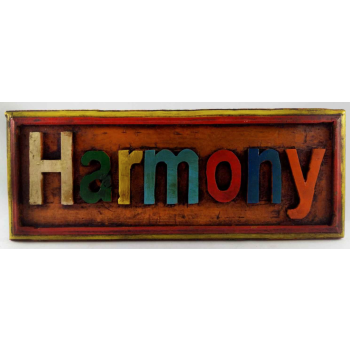 Wooden Harmony Wall Hanging - Painted