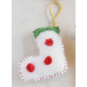 Felt Stocking Ornament for Decoration