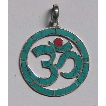 Sterling Silver Om pendant
