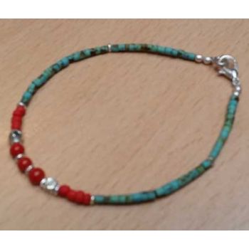Handmade Stone bids bracelet 