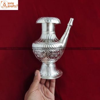 Silvercoated Astamandal Karuwa 7.3 inches | Axia Krafts