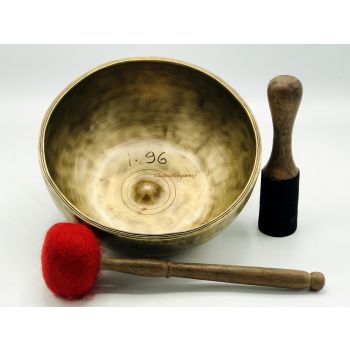 9 inch Lingam Singing Bowl-High Quality Lingam Singing Bowl-Navi Bowl-Deep sound vibration Singing Bowl-Tibetan Lingam/navi Bowl for yoga meditation, sound healing, sound therapy, chakra balancing bowl, sound bathing, comes with cushion, striker, and mal