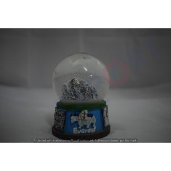 Embossed Printed Design Snow Glass Globe