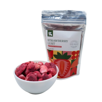 Khetipati Organics/Strawberry Lust/ Dehydrated Strawberry/Dried Strawberry/ Healthy Snack/ 100%Natural /No Added Sugar/ No Preservatives