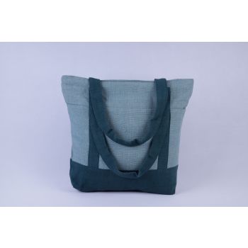 Handwoven Two Toned Cotton Tote Bag