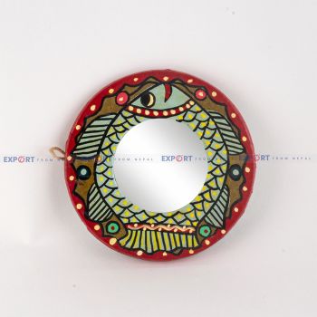 Fish Designed Circle Mirror (Medium)