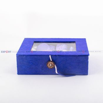 nepali Paper Box (Blue)