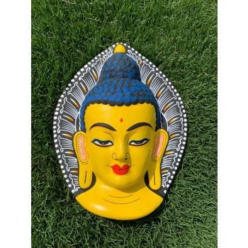 Yellow Buddha Paper Mask