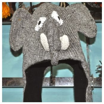 Elephant Design Woolen Cap 